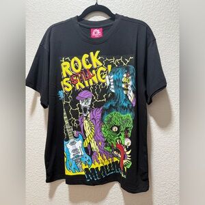 MNWKA:MISHKA T-shirt Rock Is Still King Skull Guitar 100% Cotton NWOT SIZE M